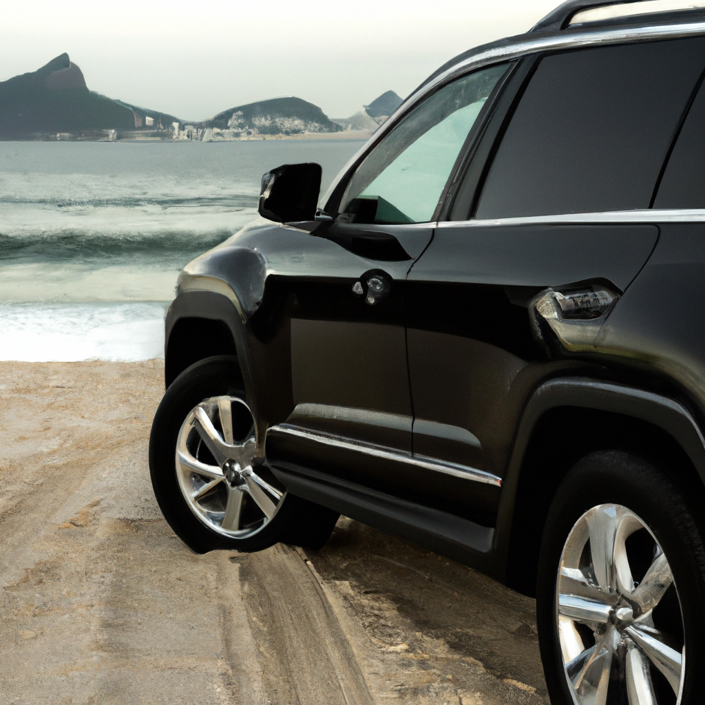 SUV preto em Copacabana