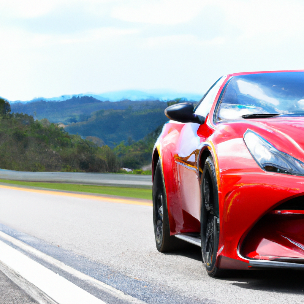 Carro esportivo vermelho